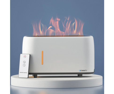 Devanti Ultrasonic Aroma Diffuser LED Flame Fire Light