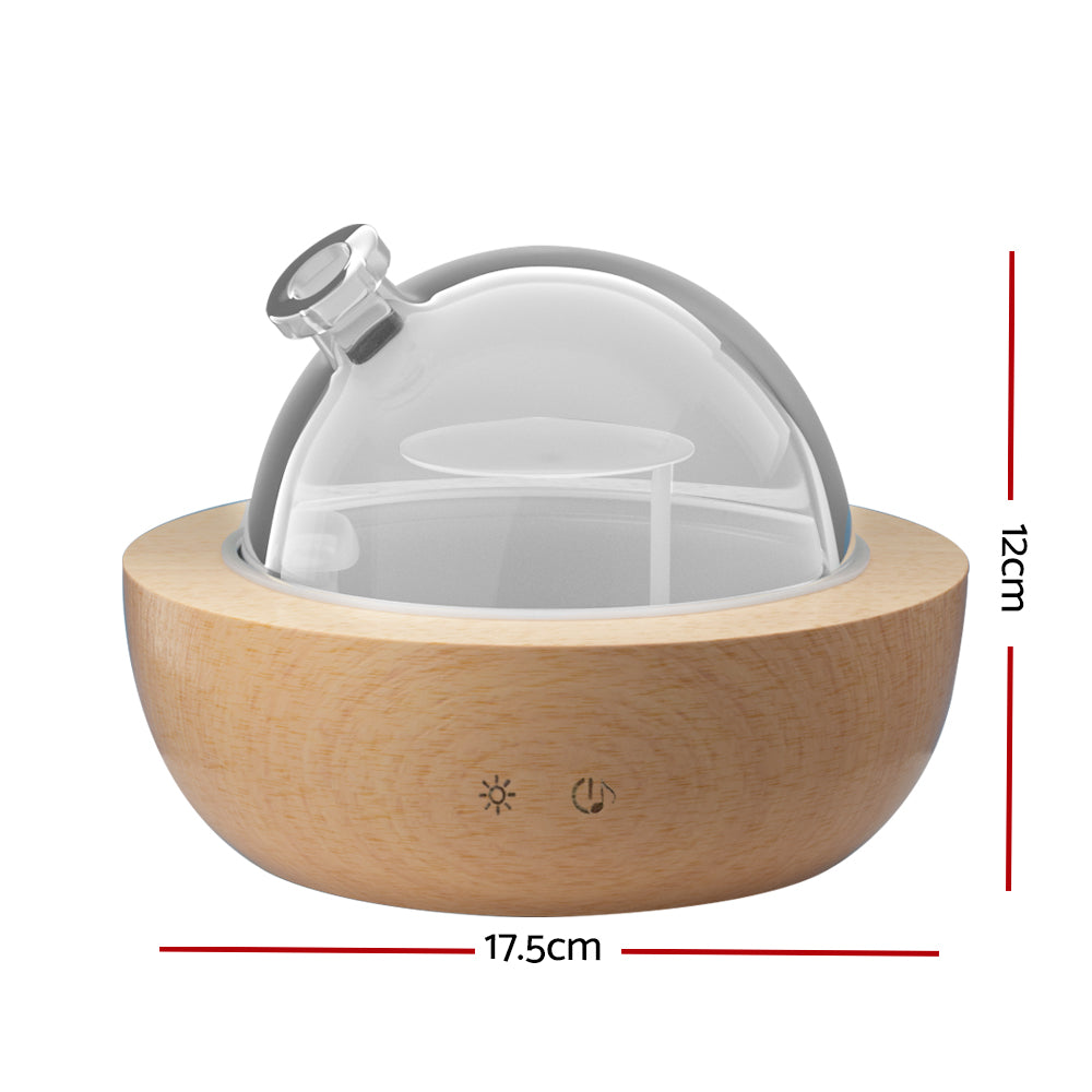 Devanti Aroma Diffuser Humidifier Purifier Glass Dome