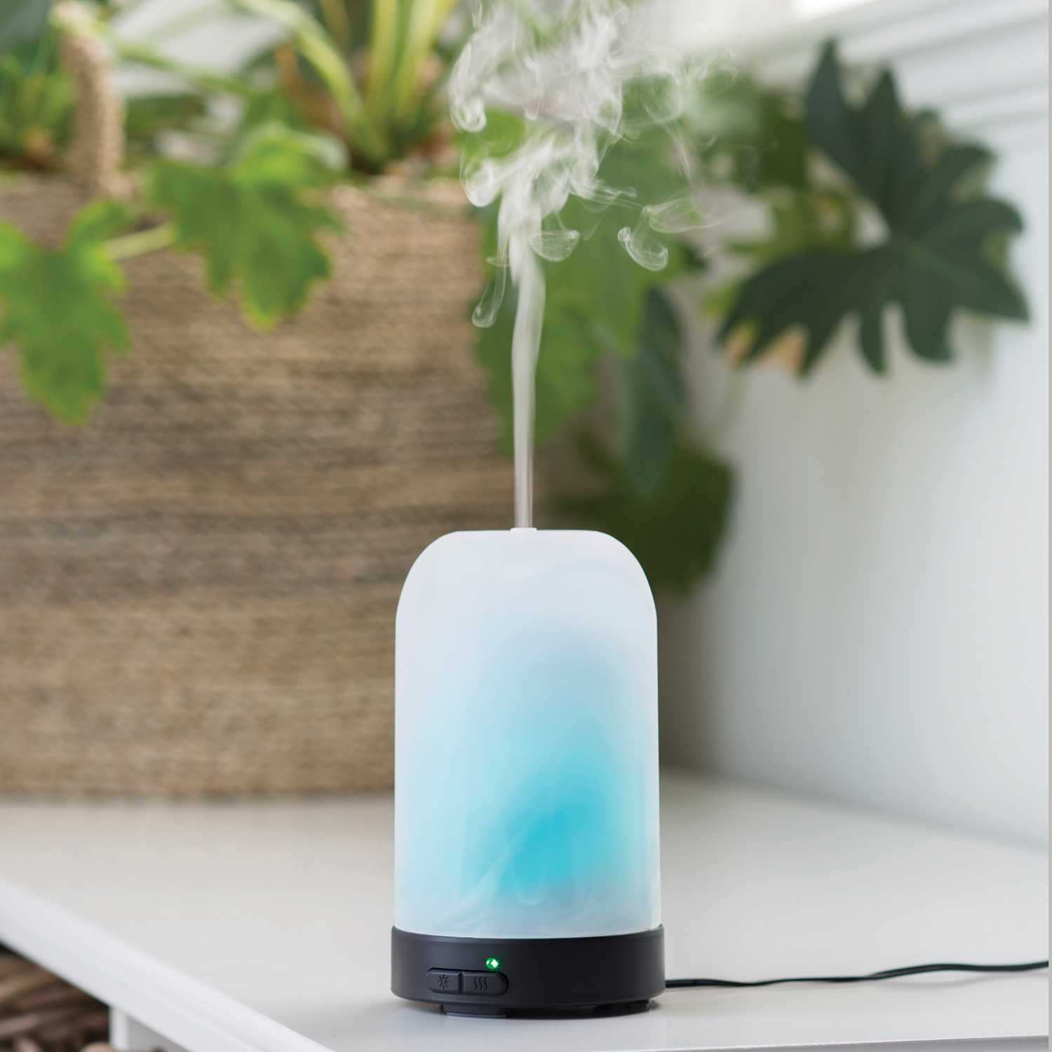Frosted Glass Ultrasonic Aroma Diffuser - Aroma Diffusers