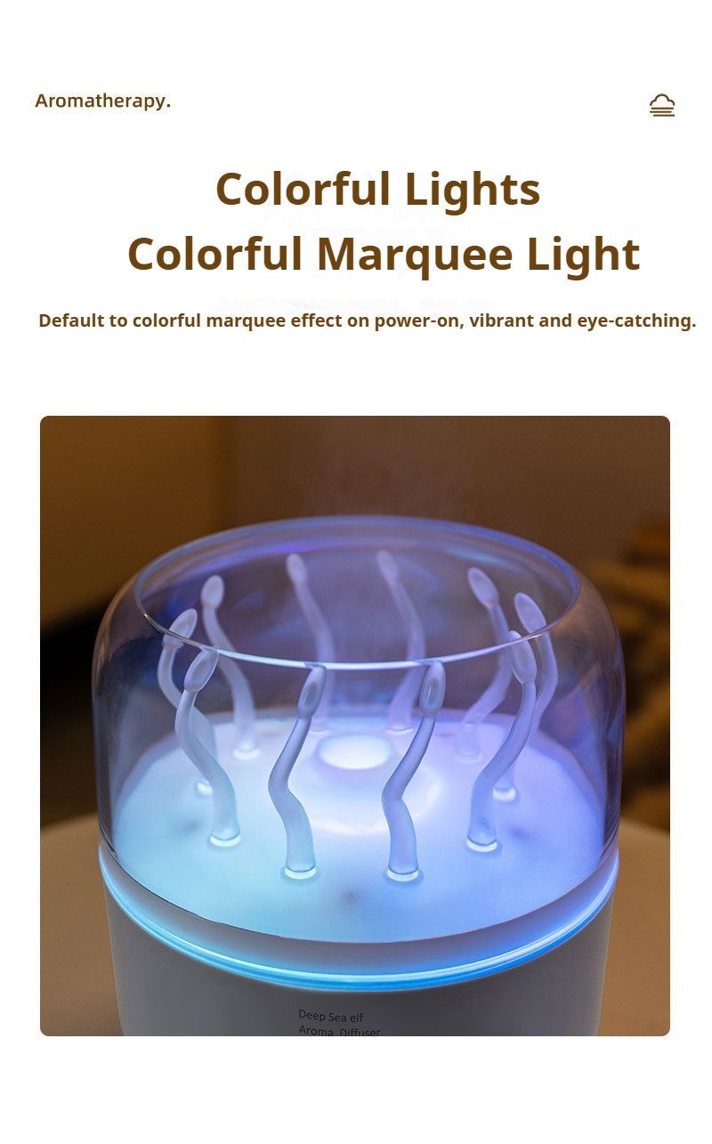Deep Sea Elf Aroma Diffuser Jellyfish Mood Light Mist Humidifier