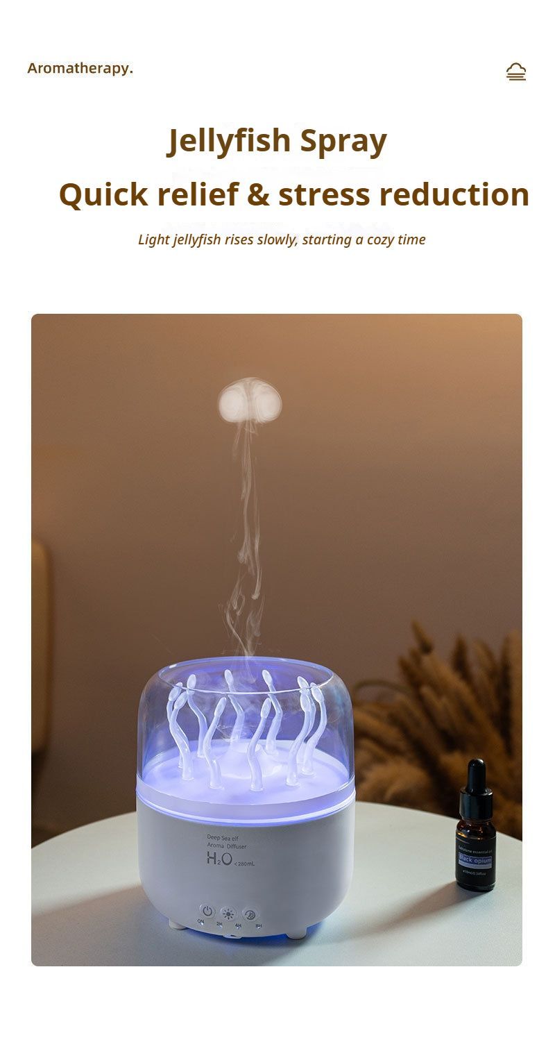 Deep Sea Elf Aroma Diffuser Jellyfish Mood Light Mist Humidifier